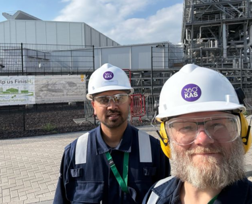 360KAS Commissioning team at Shell Holland Hydrogen 1